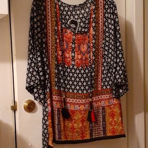 Boho tunic top